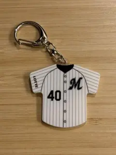 【千葉ロッテマリーンズ】奥村頼人 ユニホーム型アクリルキーホルダー(ホーム)