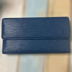 Louis Vuitton エピレザー 長財布 青 - メルカリ