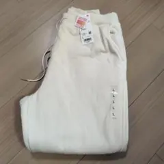 UNIQLO オフホワイト ヒートテックボアスウェットパンツ　 Lサイズ