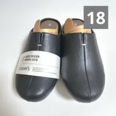 room’s ルームズ ルームシューズ 18 ブラック