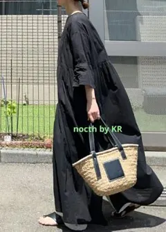 notch by KR　インド綿シアーレースき切り替えルーズボイルワンピースのサムネイル