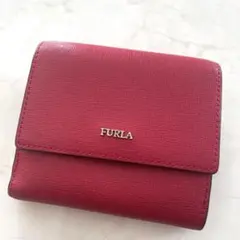 FURLA 二つ折り財布 赤