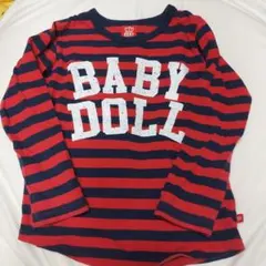 BABY DOLL ベビードール ボーダー 長袖Tシャツ ロンＴ 110