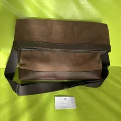 COACH メンズ キャムデン ショルダーバッグ スエード 茶 F70928