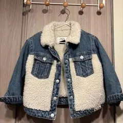 VY様専用ZARA デニムジャケット ボア付き 2-3歳ミニー