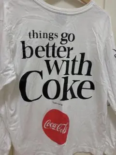 ZARACoca-Cola ロングスリーブ Tシャツ ホワイト