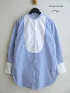 ユニクロ×JW ANDERSON　タキシードストライプロングシャツ♪UNIQLO