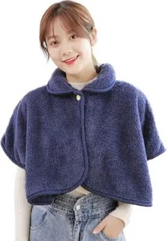 肩ウォーマー 肩当て ポンチョ レディース 防寒 ケープ ふわふわ ポア 保温