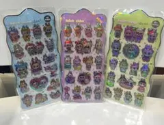 【即日発送】らぶぶ　3枚セット　オーロラボンボンドロップ風シール