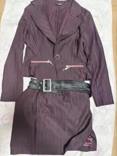 パープルセットアップ Lサイズ ベルト付き