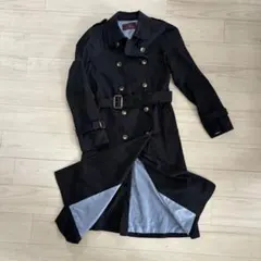 【美品】アイテムズ アーバンリサーチ トレンチコート 黒 春服 ベルト M