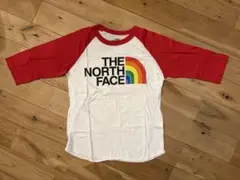 THE NORTH FACE ラグランTシャツ レインボーロゴ Sのサムネイル