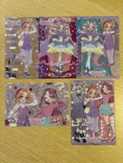 名探偵プリキュア　キラキラクリアカード　明智あんな5点セット