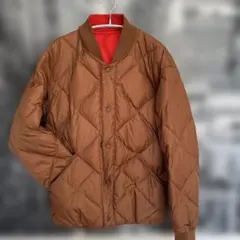 UNIQLO U 赤x茶　リバーシブル　ダウンジャケット　未使用品
