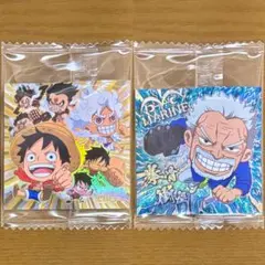 ワンピース大海賊シールウエハース10 ルフィ ガープ SGR2種セット