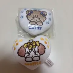 mikko ガチャガチャ ハートマスコットキーホルダー ラテ スフレ