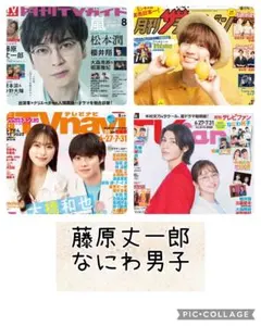 TV誌4誌　藤原丈一郎　なにわ男子　切り抜き