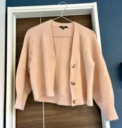 UNIQLO ピンク スフレヤーンカーディガン Mサイズ
