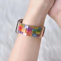AppleWatch ‎レインボーベルト 38/40/41mm アップルウォッチ