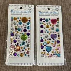 ジュエリー、デコレーションシール　2枚セット
