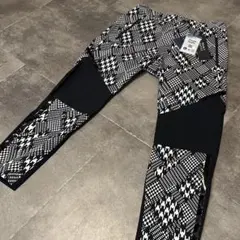 新品 希少サイズ3 パーリーゲイツ デニット150dカノコリバー 千鳥柄パンツ