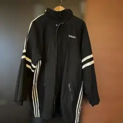 古着 adidas スポーツジャケット Lサイズ 黒