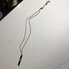 12307 クリスチャンディオール　ゴールド ブラック ペンダント ネックレス