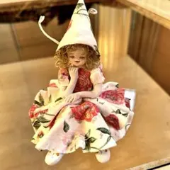 セルロイド製人形の踊り子 五芒星マーク アンティーク創作人形 使用済 
