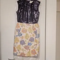 Chesty ノースリーブジャガード花柄ワンピース　☆極美品☆　1サイズ