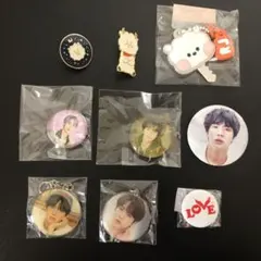 BTS JIN ホリコレ マジショ マグネット 展示会 キーリング ラブバッジ