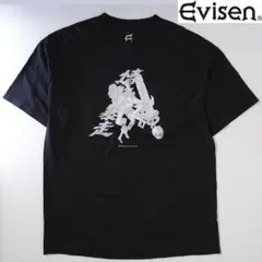 Evisen skateboards 漢字 和柄 Tシャツ ブラック XLのサムネイル