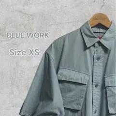 BLUE WORK ファティーグ 半袖シャツ コットン L相当のサムネイル