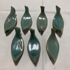 未使用保管品✨京焼 清水焼 紫泉 笹 箸置き 2個セット✨箸置 箸おき は