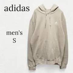 【アディダス】フード付パーカー フーディー 裏起毛 刺繍ロゴ ユニセックス 古着