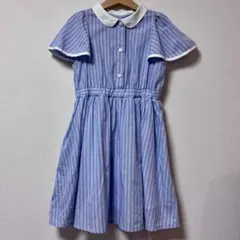 120cmShirleyTempleシャーリーテンプル 半袖ワンピース 水色 - メルカリ