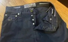 新品・約８万 麻混JACOB COHEN ヤコブコーエン デニム パンツ 33