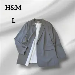エイチアンドエム　テーラードジャケット　薄いグリーン系　きれいめ　L