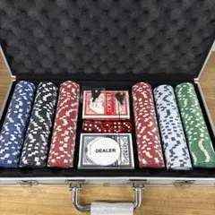 ポーカー チップセット アルミケース付き　300pc