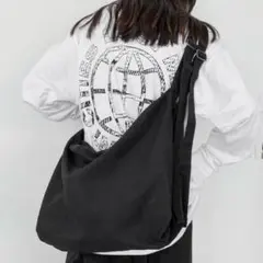 ニュースペーパーバッグ ショルダーバッグ 古着 トート ヴィンテージ ブラック