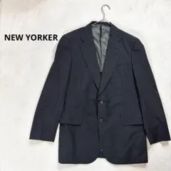 【ニューヨーカー】YA6 M〜 L メンズテーラードジャケットダークグレー