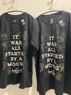 香港ディズニーランド　Ｔシャツ　Ｍ・Ｌセット