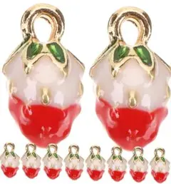 [ULDIGI] 10個 フルーツドロップオイルペンダント チャーム