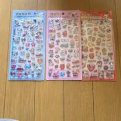 PEANUTS キャラクターシール 3シートセット