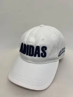 【adidas】 ホワイト キャップ　スポーツ　ゴルフ