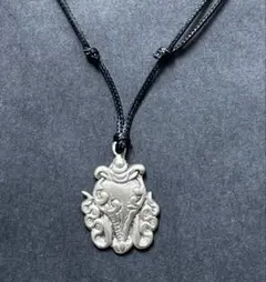 ヴィンテージ チベット密教 ペンダント ネックレス シルバーカラー チョーカー