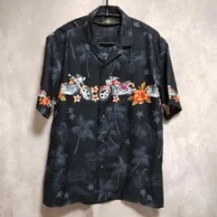 コナベイハワイ アロハシャツ サイズS ブラック ランドオブアロハ