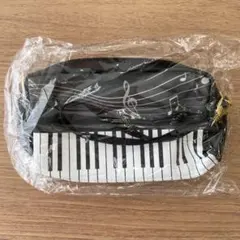 【新品】ピアノ柄ポーチ ペンケース 筆箱 化粧ポーチ 小物入れ 大容量 かわいい