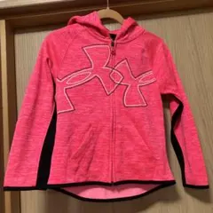 春物 Under Armour ピンク フルジップパーカー サイズ6