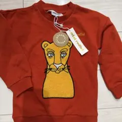 新品　mini rodini 刺繍トレーナー 104/110 ミニロディーニのサムネイル