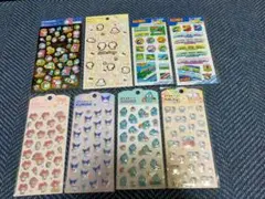 ぷっくり キラキラ シール 8枚セット まとめ売り サンリオドラえもんプラレール